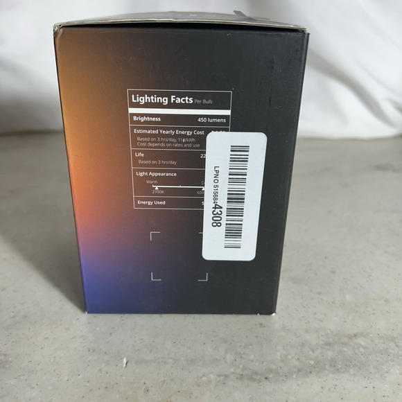 Govee E12 Led Bulb Smart Light Bulbs Energy Efficient 4 Pack H600B Bluetooth NEW - Picture 3 of 5